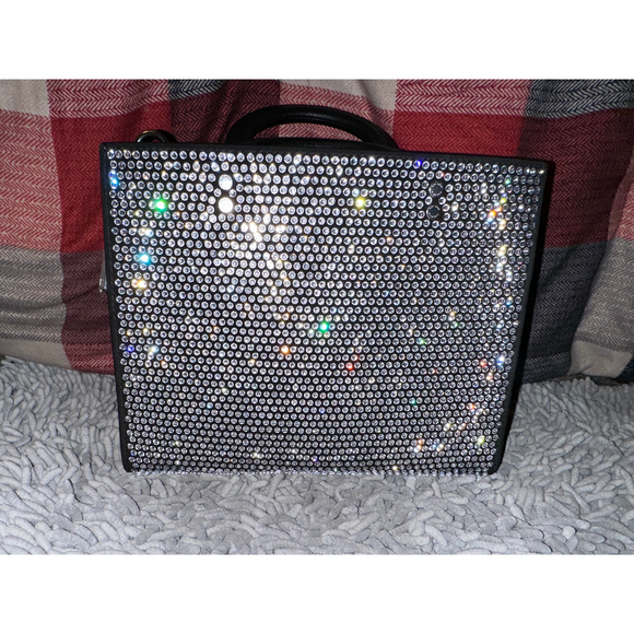 Coach Handbags - Coach Rogue Bag 25 With Crystal Silver/Black  CW593